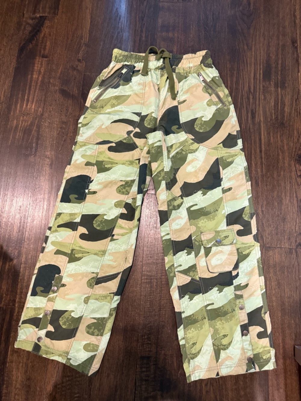 FP Movement by Free People Olive Green Camo Stadium Pants - Picture 4 of 12
